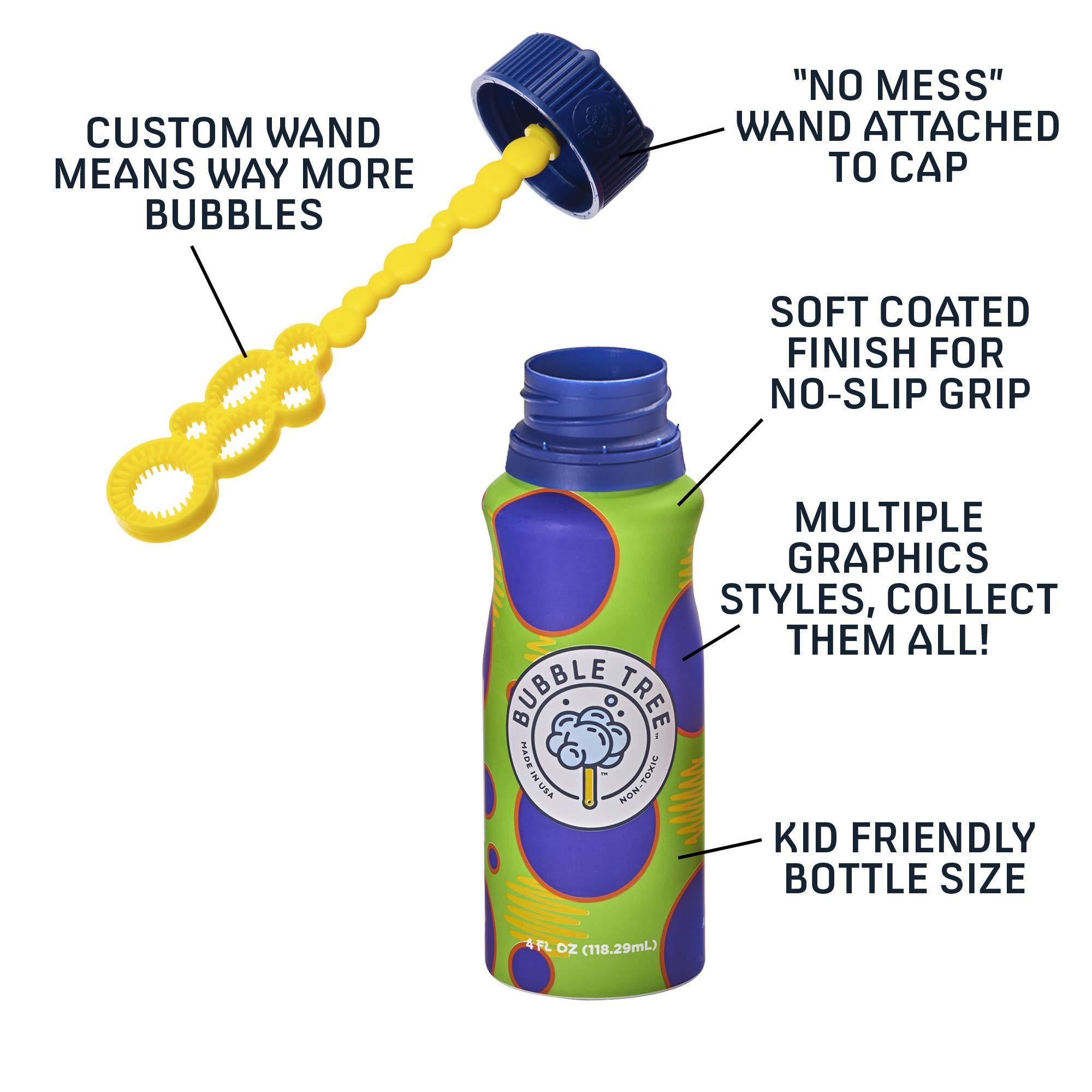 Bubble Tree Sustainable Bubble Tree Original Refillable Bubble System Aluminum Bottles (2 Pack of Bubble Solution Made in The USA)