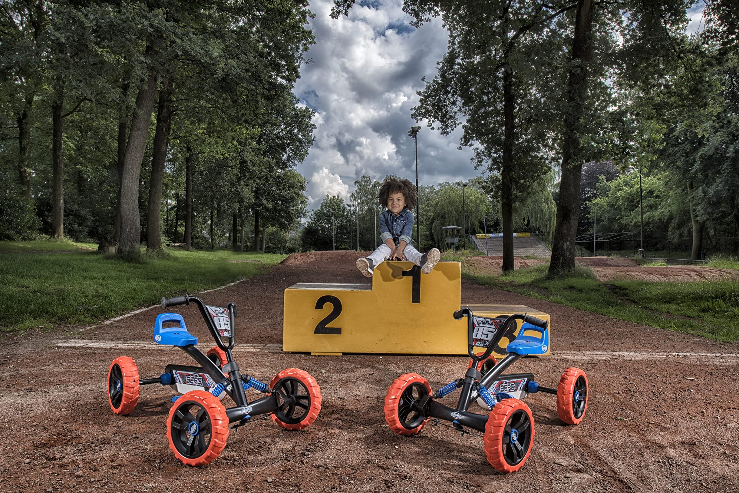 BERG BERG Pedal Kart Buzzy Nitro with Soundbox | Pedal Go Kart, Kids Ride On Toys | Pedal Cars for Kids 2-5 | Outdoor Toys Go Cart for Boys & Girls | Safe 4-Wheel Stability, EVA Tires