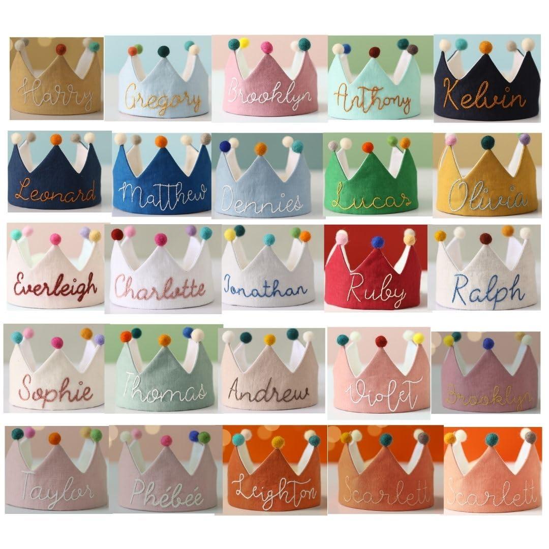 ToysCentral Basics Light Blue Birthday Crown,Personalized Crown, Personalized Baby Crown, Personalized Baby Crown, Personalized Baby Name Gifts, Personalized Baby Gifts, Personalized Crown 14.9 inchesx3.7 inches