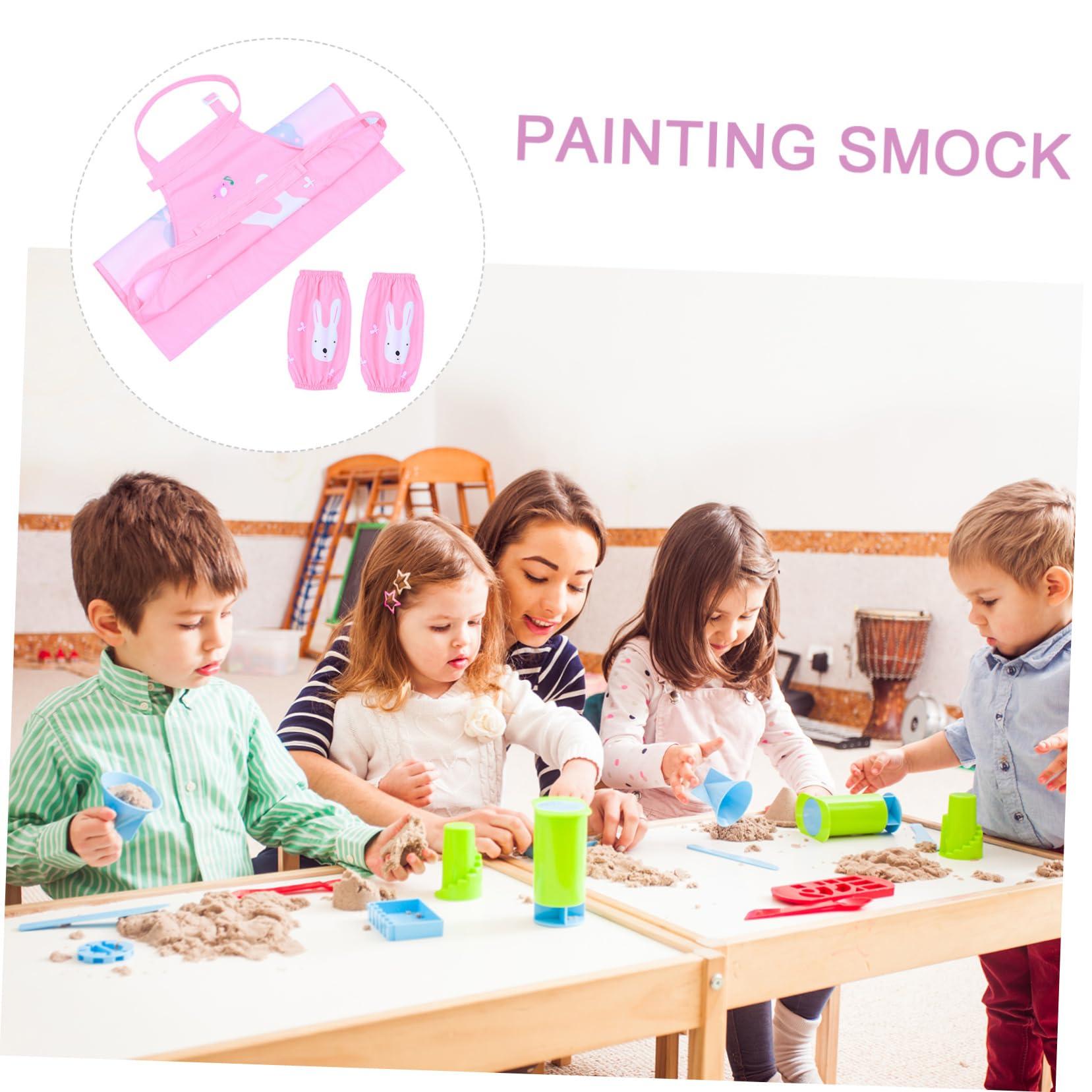 Hemoton Hemoton 1 Set Apron Aprons for Cleaning Apron Arm Sleeves for Chef Apron Art Smock Aprons Painting Smock Mirror Painting Apron Polyester