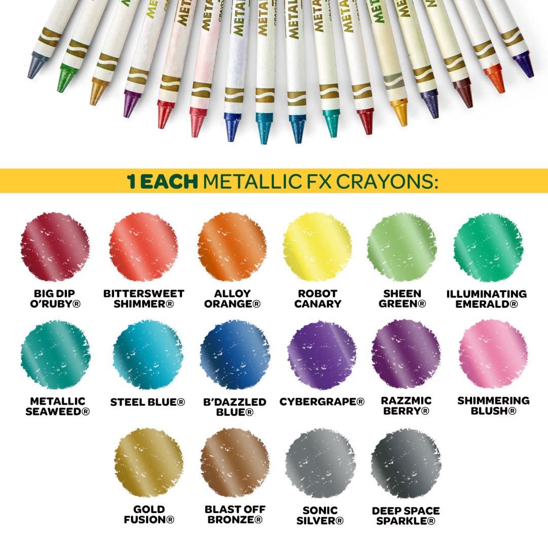Crayola Crayola Ultimate Crayon Box Collection (152ct), Bulk Kids Crayon Caddy, Classic & Glitter Colors, Coloring Book Supplies, Gift for Kids