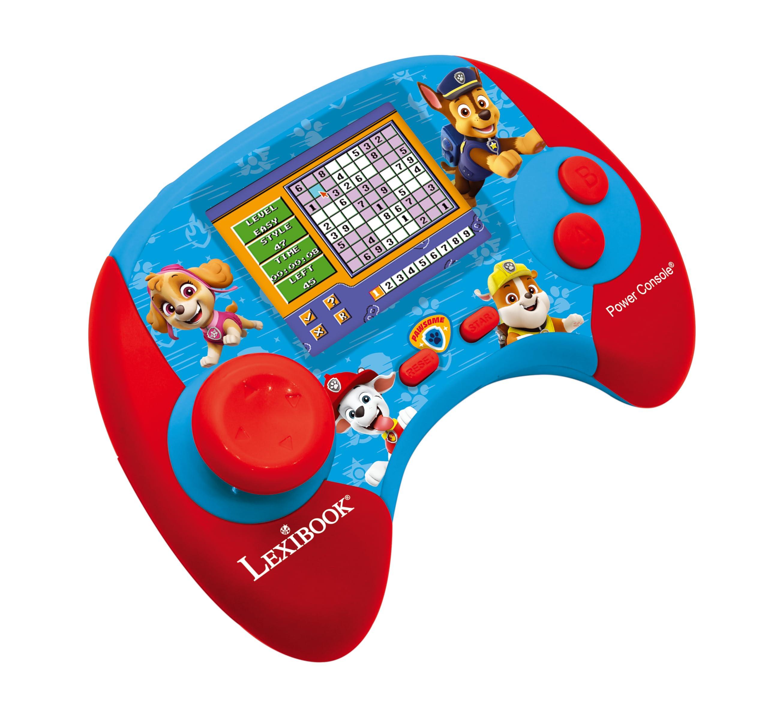 LEXiBOOK Lexibook, Paw Patrol, Power Console, Bilingual French/English Educational Game Console with 100 Activities, JCG100PAi1, Blue/Red