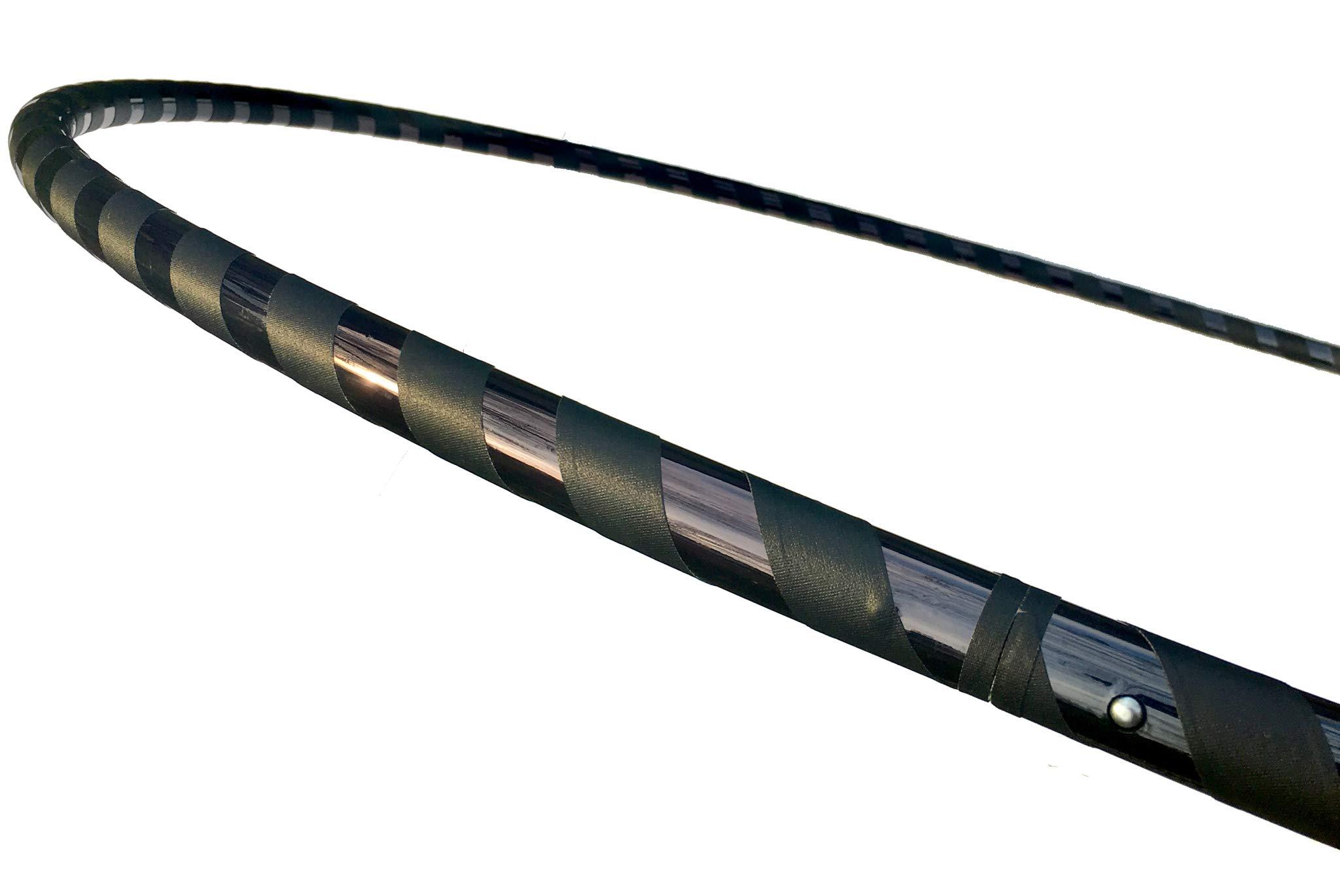 SpinMajik 40\" Black Beginner Exercise Hula Hoop for Fitness and Fun | Made for Adults | Weighs 1 Pound