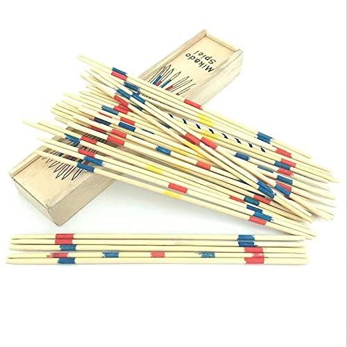 ton hao ton hao Fun Game Stick + Wooden Maze Parent-Child Game Pick Stick Color Wooden Children Pick Pick Stick Wooden Scatter Stick Toddler Puzzle Scatter Stick (Bowling)