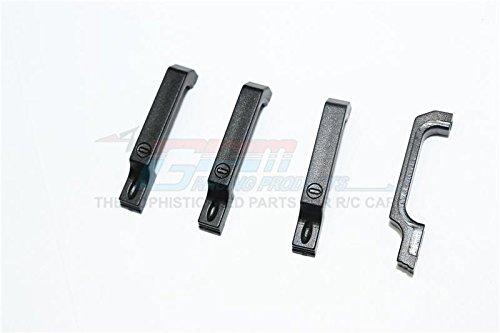 GPM R/C Scale Accessories : Simulation Door Handle (Large) For TRX-4 Trail Defender Crawler - 4Pc Set Black