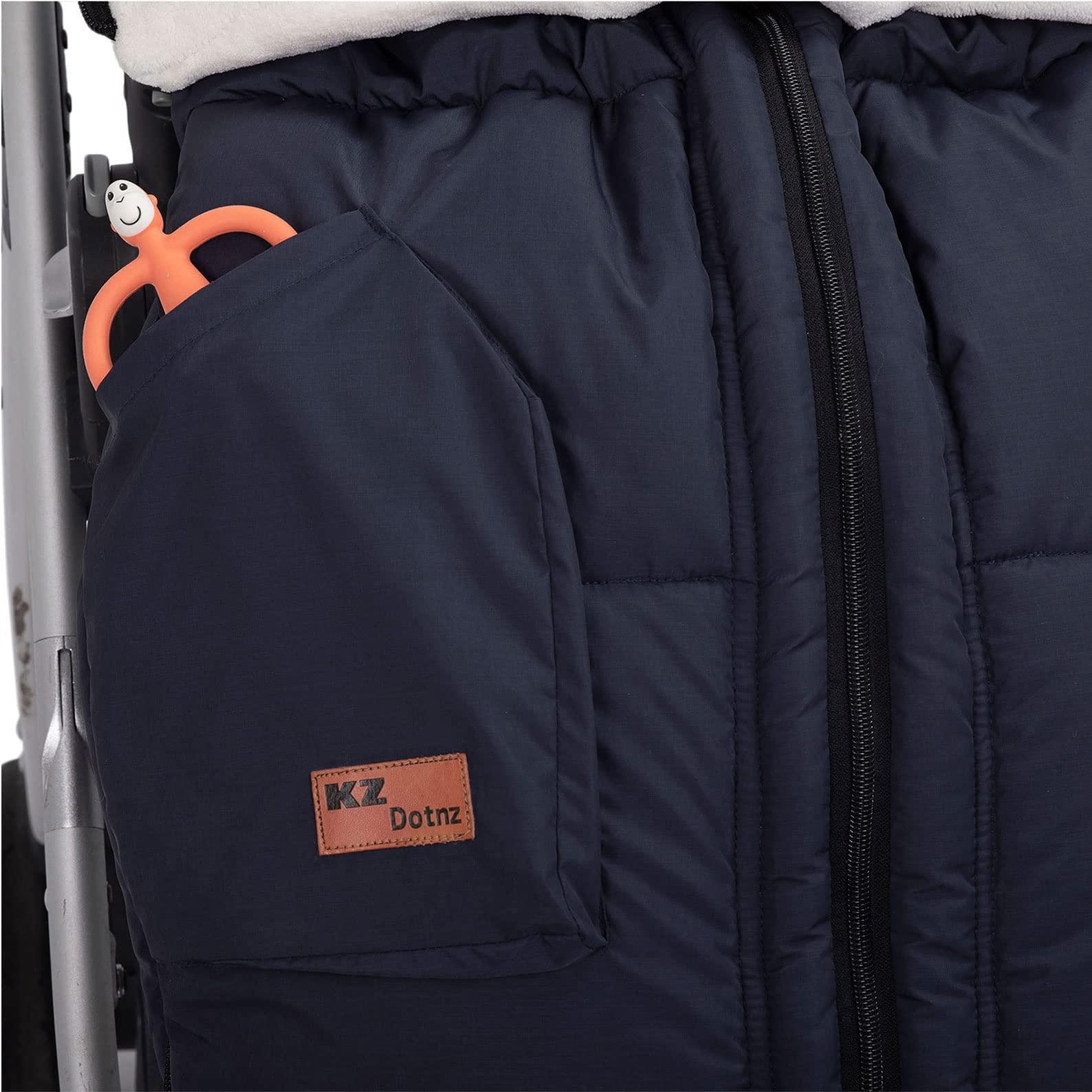 KZ Dotnz KZ Dotnz Universal Stroller Footmuff with Adjustable Zips, Soft Hood, Waterproof Warm Baby Stroller Bunting Bag