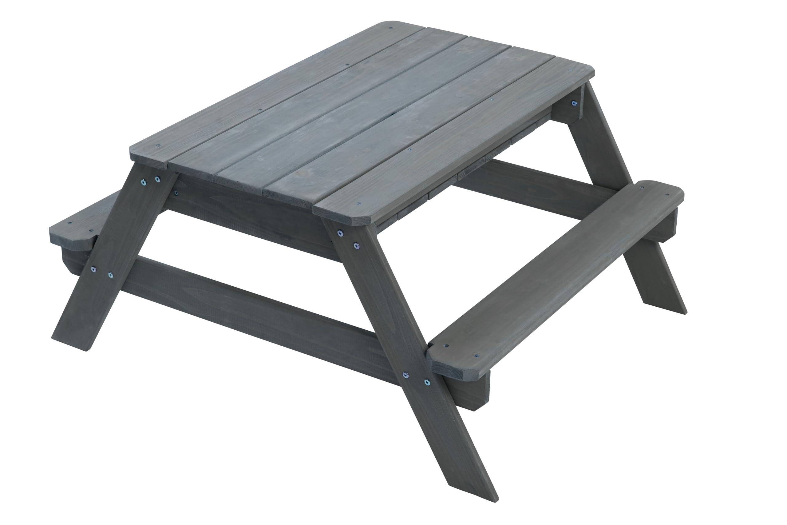 Jack and June Jack & June Cedar Convertible Sand Box and Picnic Table Playset