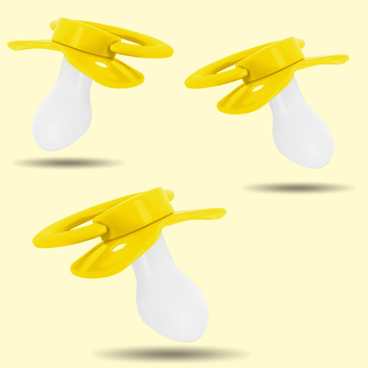 LOPSUM LOPSUM Adult-Sized Pacifier for Stress Relief and Relaxation (yellow)