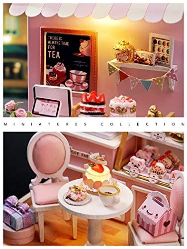 Flever Flever Dollhouse Miniature DIY House Kit Creative Room with Furniture for Romantic Valentine\'s Gift (Sweet Talk)