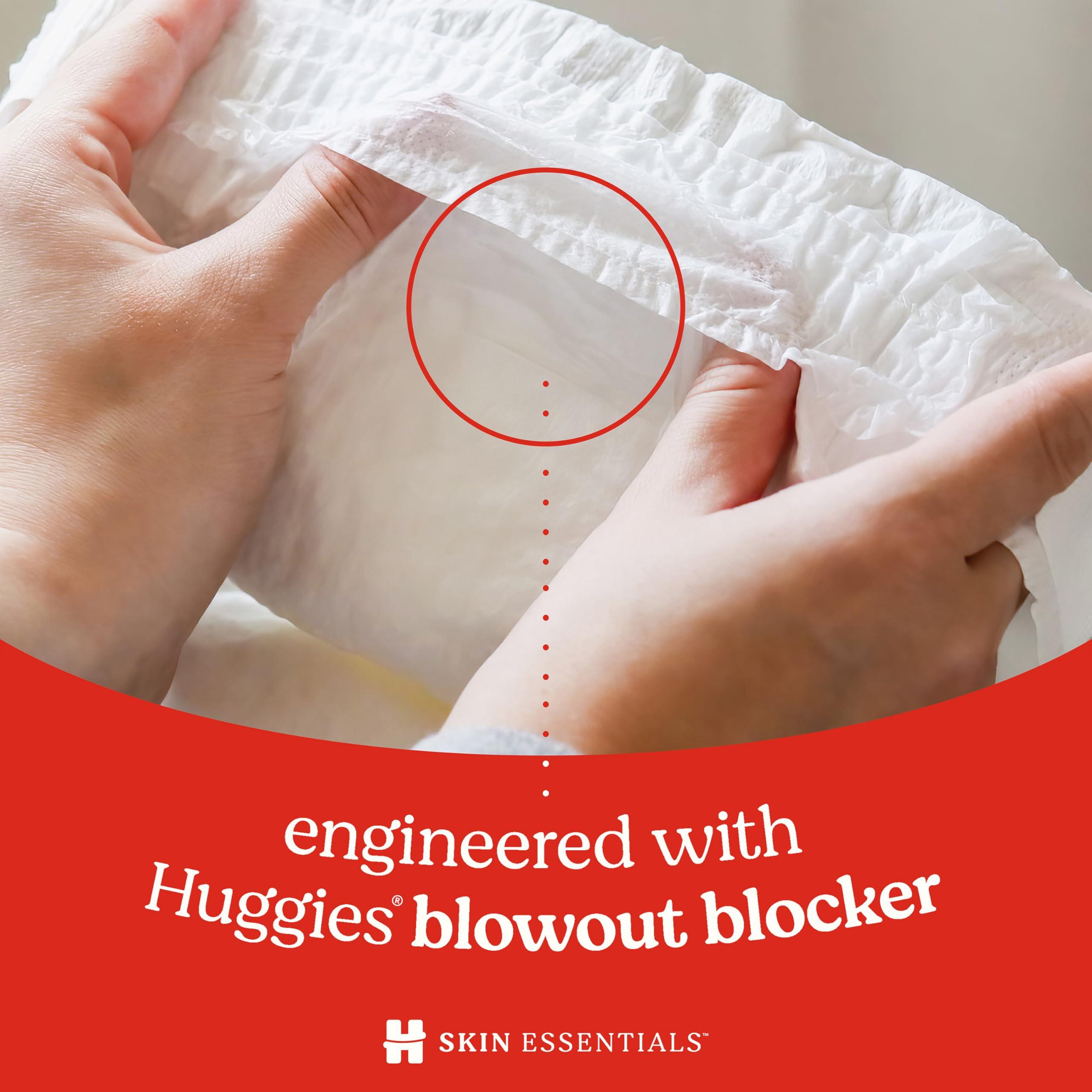 HUGGIES Huggies Size 3 Diapers, Skin Essentials Baby Diapers, Size 3 (16-28 lbs), 58 Count