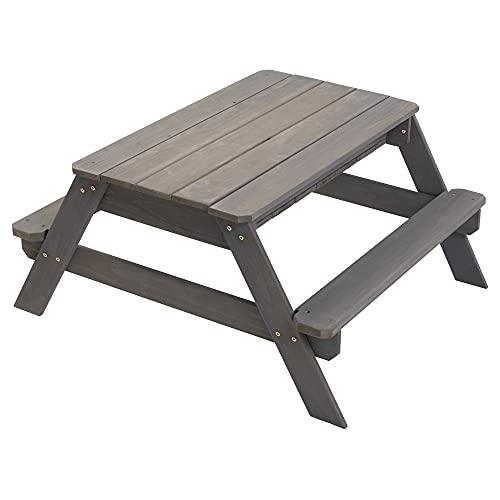 Jack and June Jack & June Cedar Convertible Sand Box and Picnic Table Playset