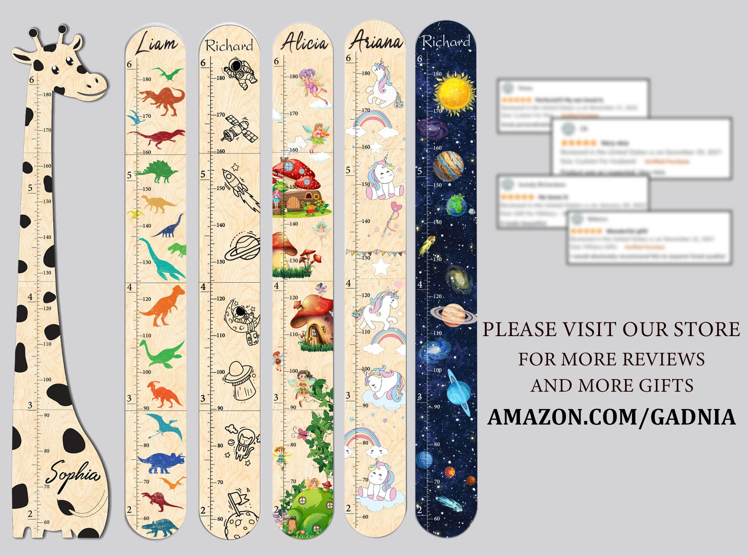 TAINGAVN Custom Growth Chart Boys, Personalized Growth Chart for Baby, Printing Cute Mermaids and Sea Life Measuring for Kids Height, Kids Growth Chart Wall for Boys, Toddler Measuring Chart Wall