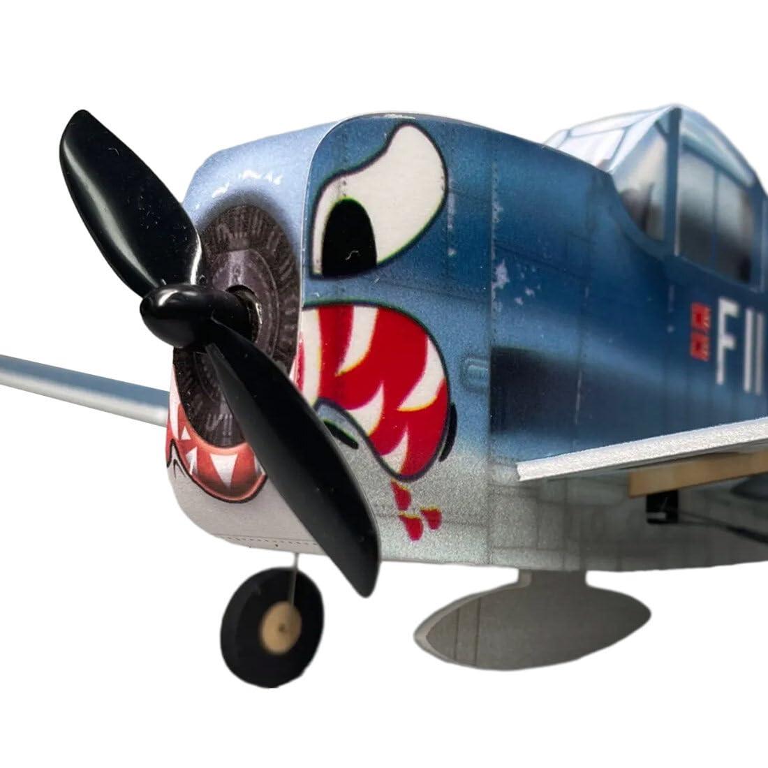 LOCHE LOCHE RC Helicopter Model, Minimum RC F6F Hellcat Aircraft Model with Motor Remote Control Helicopter, 2.4G 4CH Dual-Engine RC Airplane, Remote Control Airplanes for Beginners (RTF Version)