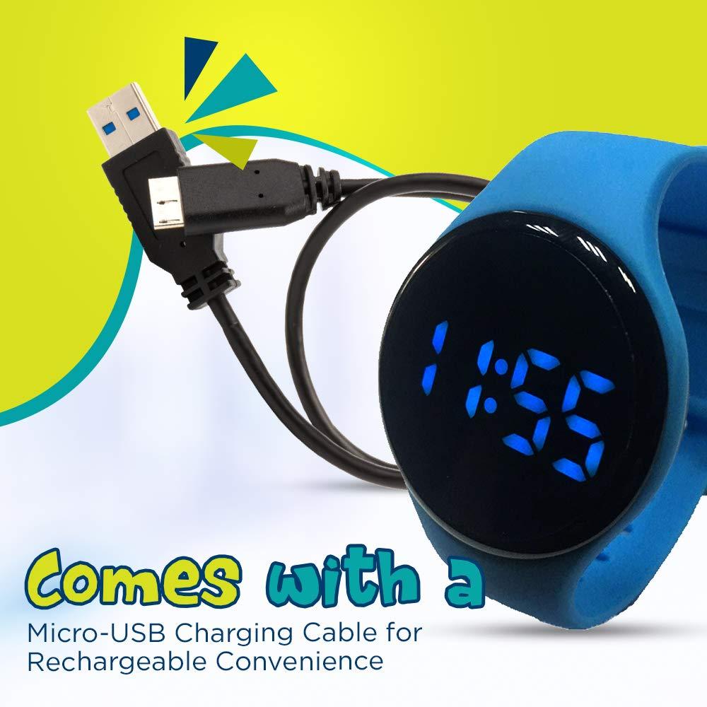 Kidnovations Kidnovations Premium Potty Training Watch - Toilet Training Timer - Rechargeable Water Resistant Digital Watch Reminder to Go Potty Vibrates and Plays Music Keeps Your Child Entertained at Potty Time