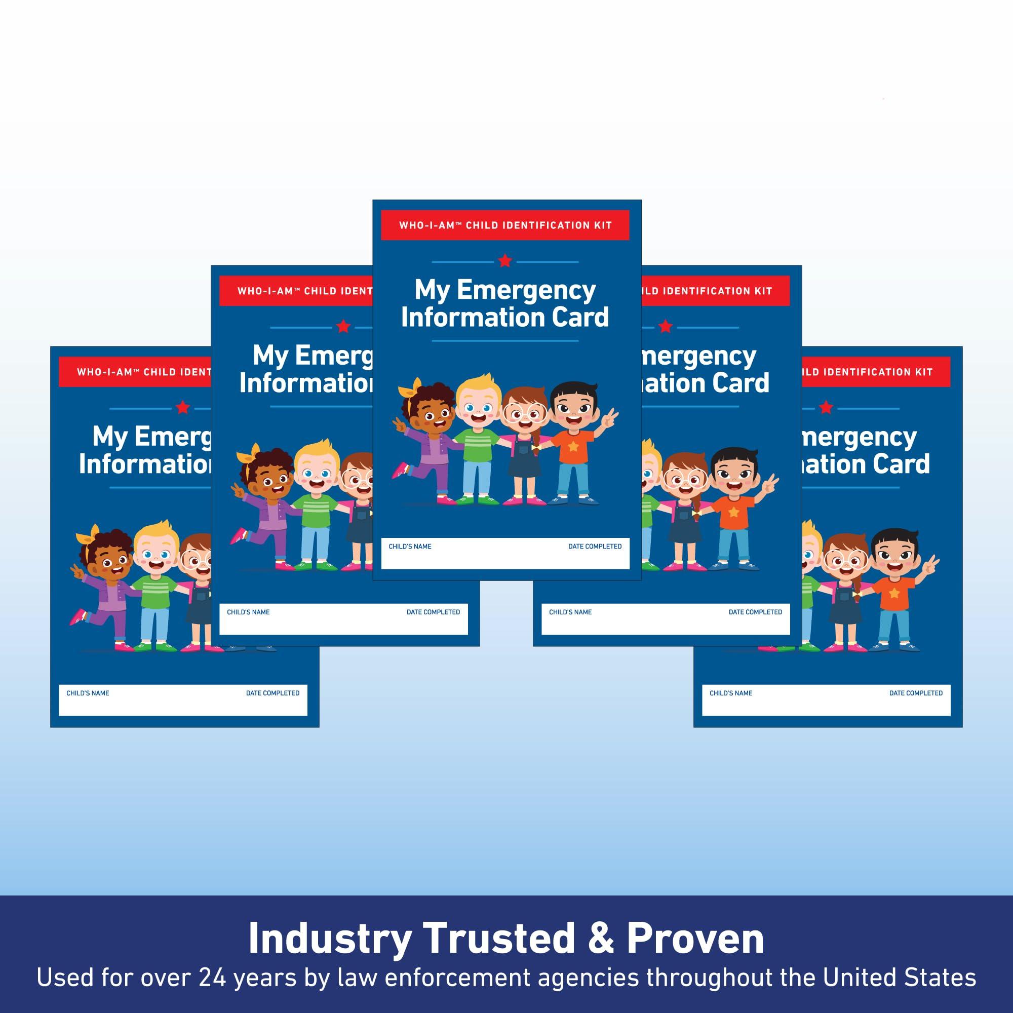 KidStar Safety KidStar Safety Who-I-Am Child ID Kits with Fingerprint & DNA Samples (5 Pack)