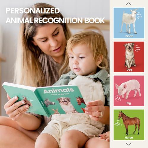 Tiny Land Tiny Land Montessori Toy Set for Baby 16-18 Months Adventure Play Kit - 7-in-1 Ramp Race Track, Shape Sorting and Color Matching Box, Lacing Beads Set, Silicone Nesting Dolls, Animals Board Book