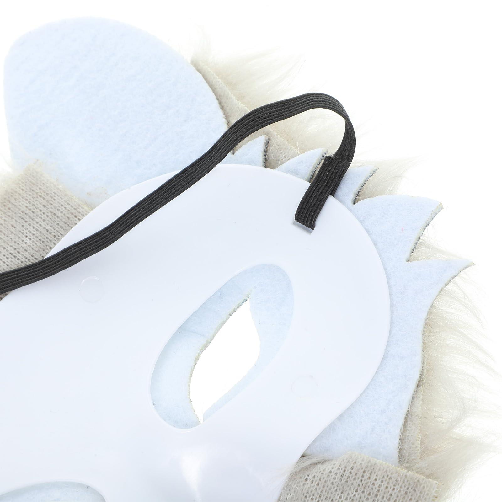 JOINPAYA JOINPAYA Wolf Mask: Furry wolf Mask Halloween Wolf Masks Wolf Costume Accessories for Cosplay Costume Fancy Dress Party