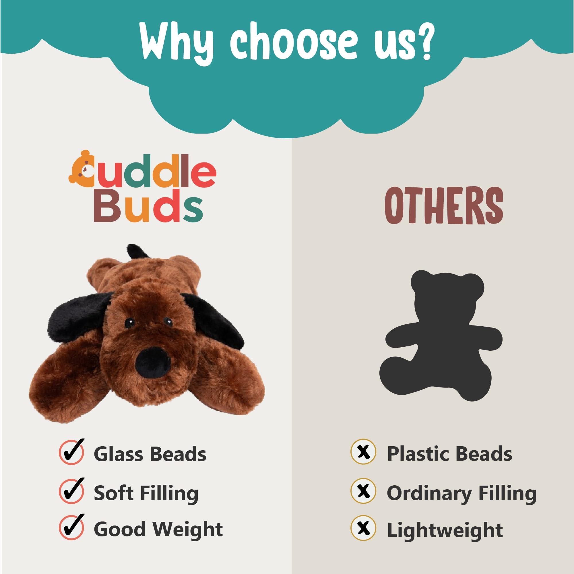 Cuddle Buds Cuddle Buds 5lbs Weighted Dog Stuffed Animal for Sensory Needs, 20\'\' Plush Dog, Weighted Stuffed Animals for Adults, Soft Plushie Toy