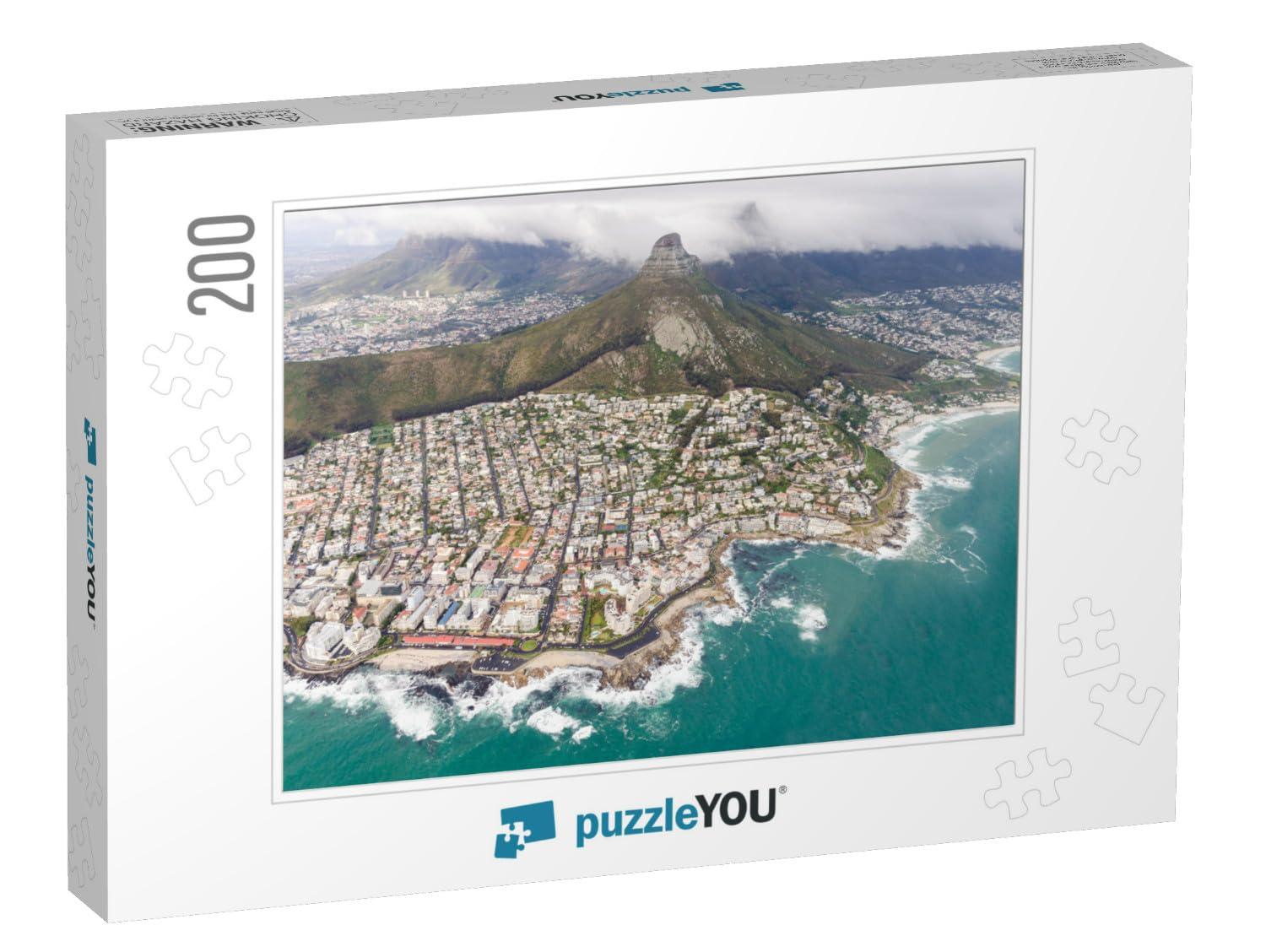 puzzleYOU Aerial View of Cape Town South Africa... Jigsaw Puzzle Jigsaw Puzzle with 200 Pieces