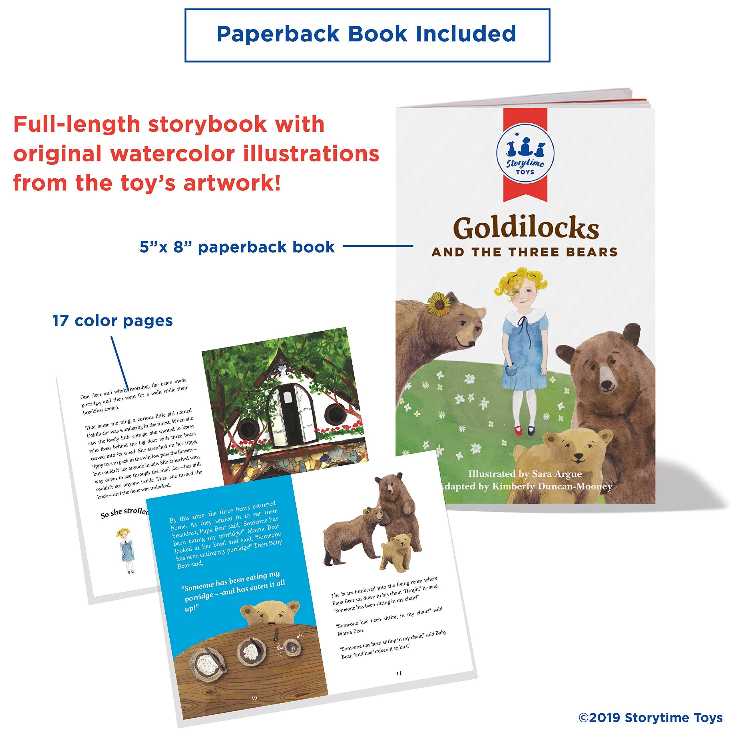 STORYTIME TOYS STORYTIME TOYS Goldilocks and The Three Bears 3D Puzzle - Book and Toy Set - 3 in 1 - Book, Build, and Play
