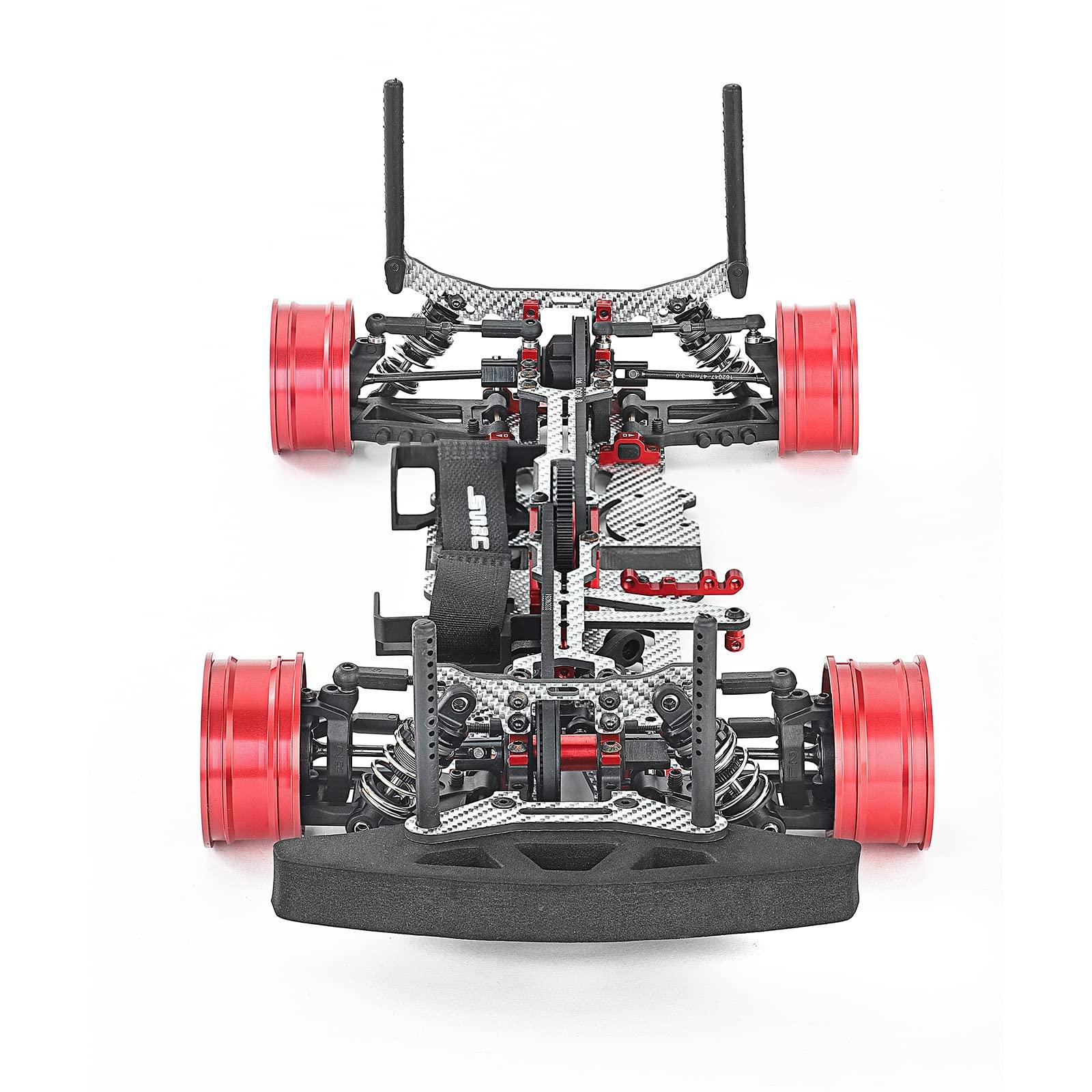 Gneric Carbon Fiber & Aluminum Upgrade Kit for for SNRC R3-G RC 1:10 Touring Car Silver SSG Version