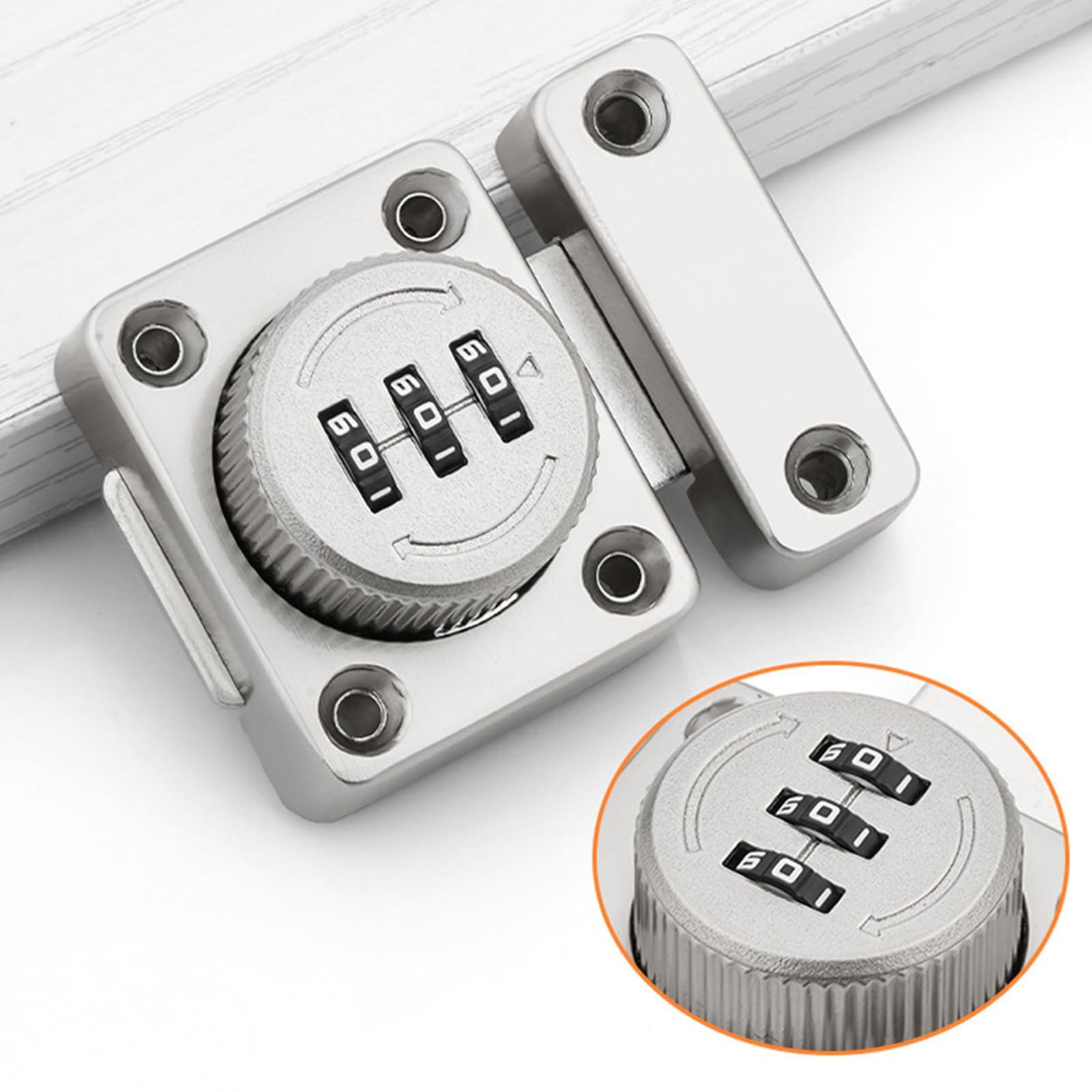 ToysCentral Basics Combination Lock with Passcode 3 Digit Zinc Alloy Material Keyless Entry Rotating Bolt Baby Safty Ideal for Your Personal Belongings Like Suitcases Storage Lockers Shoe Cabinets Closet