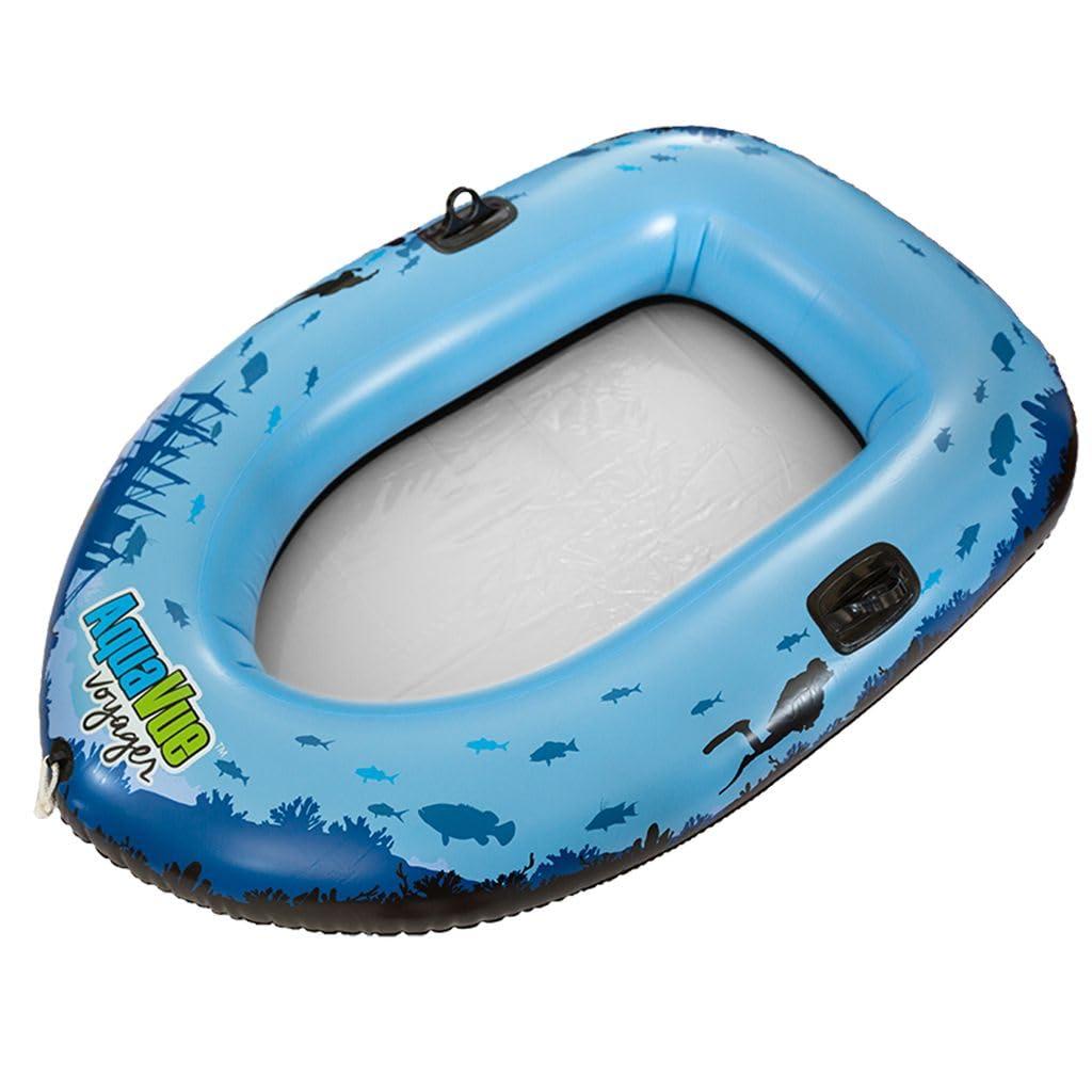 Sieco Design Sieco Design AQUAVUE Voyager, Clear Bottom Inflatable Raft, for Kids and Adults
