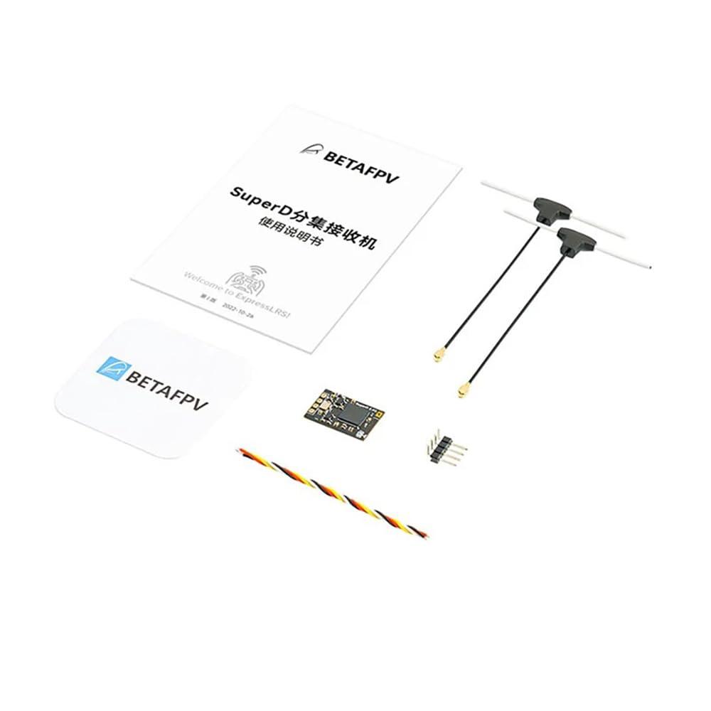 SPARKHOBBY SPARKHOBBY BETA FPV SuperD ELRS 2.4GHz / 915MHz Diversity Double Channel Receiver CRSF Protoco for RC FPV Long Range and Freestyle Drones (1PC SuperD RX 2.4G)