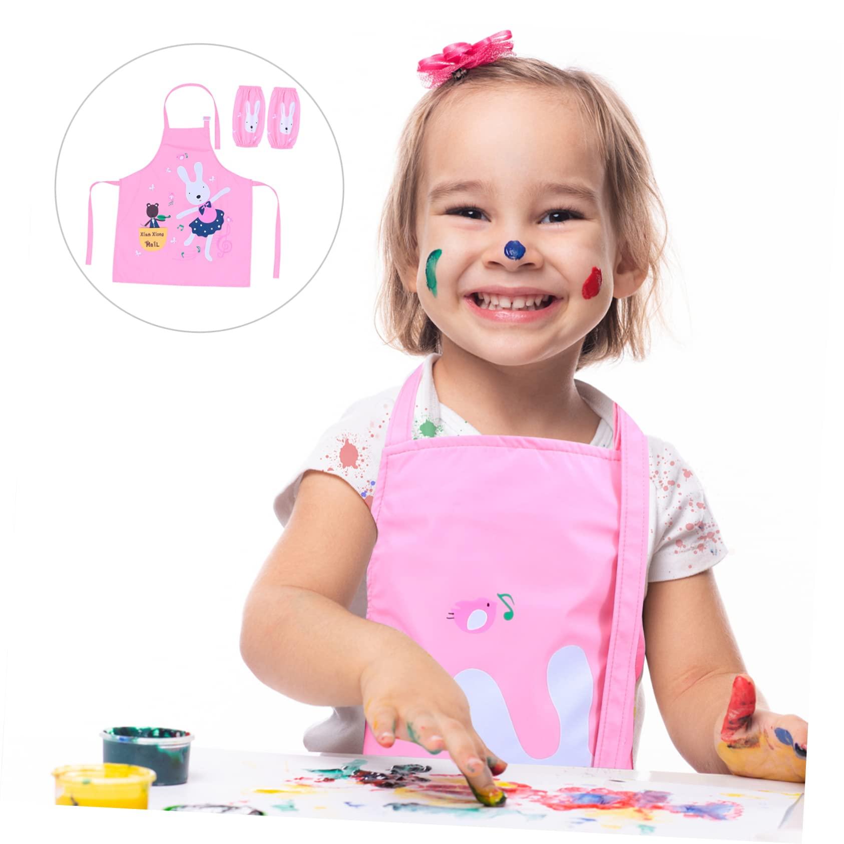 Hemoton Hemoton 1 Set Apron Aprons for Cleaning Apron Arm Sleeves for Chef Apron Art Smock Aprons Painting Smock Mirror Painting Apron Polyester