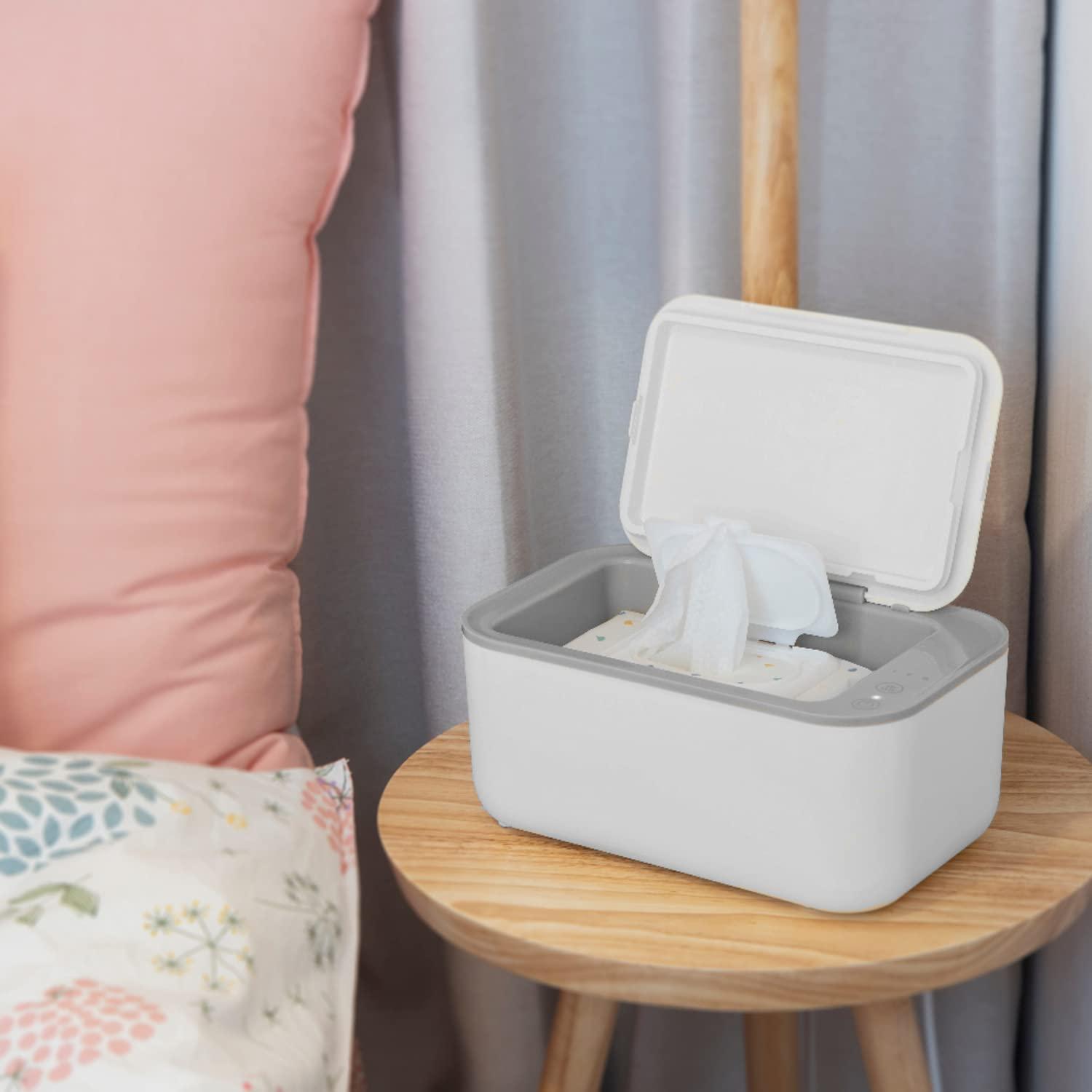 chefhandy Baby Wipe Warmer, Wipe Warmer and Baby Wet Wipes Dispenser, Smart Precise Temperature Control Large Capacity Evenly Overall Heating Silence, Wipes Warmer for Babies Portable Wipe Warmer (White)