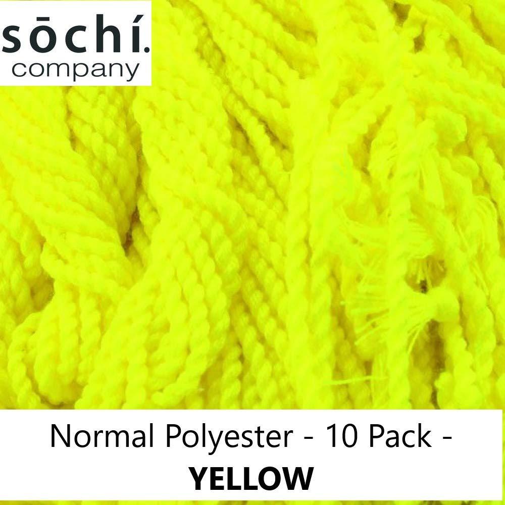Soch Sochi Company Yo-Yo String - Normal Size Polyester 10 Pack of YoYo String - 1.3 Meters - (Yellow)