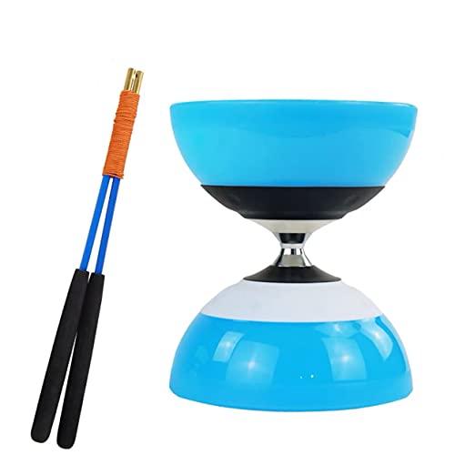 Dawson Dawson 126mm*150mm New Chinese YOYO Actived Triple Bearing Diabolo *Free Sticks and String* Professional - Blue