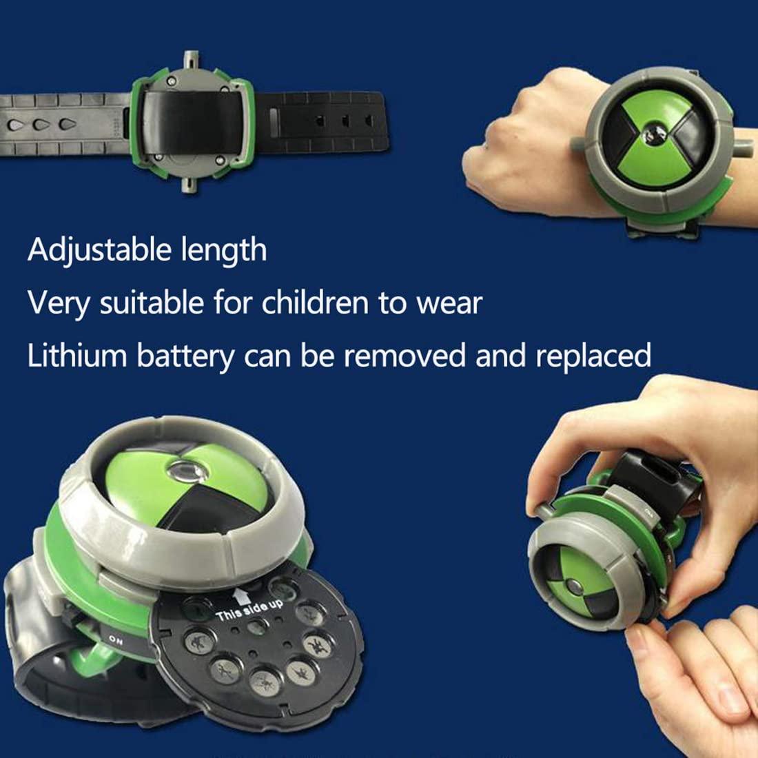 Grostmend Grostmend Ben 10 Watch Toys Ben 10 Omnitrix Watch for Kids Ben Ten Ultimate Alien Projector Watch Games Action Figure Birthday Gifts
