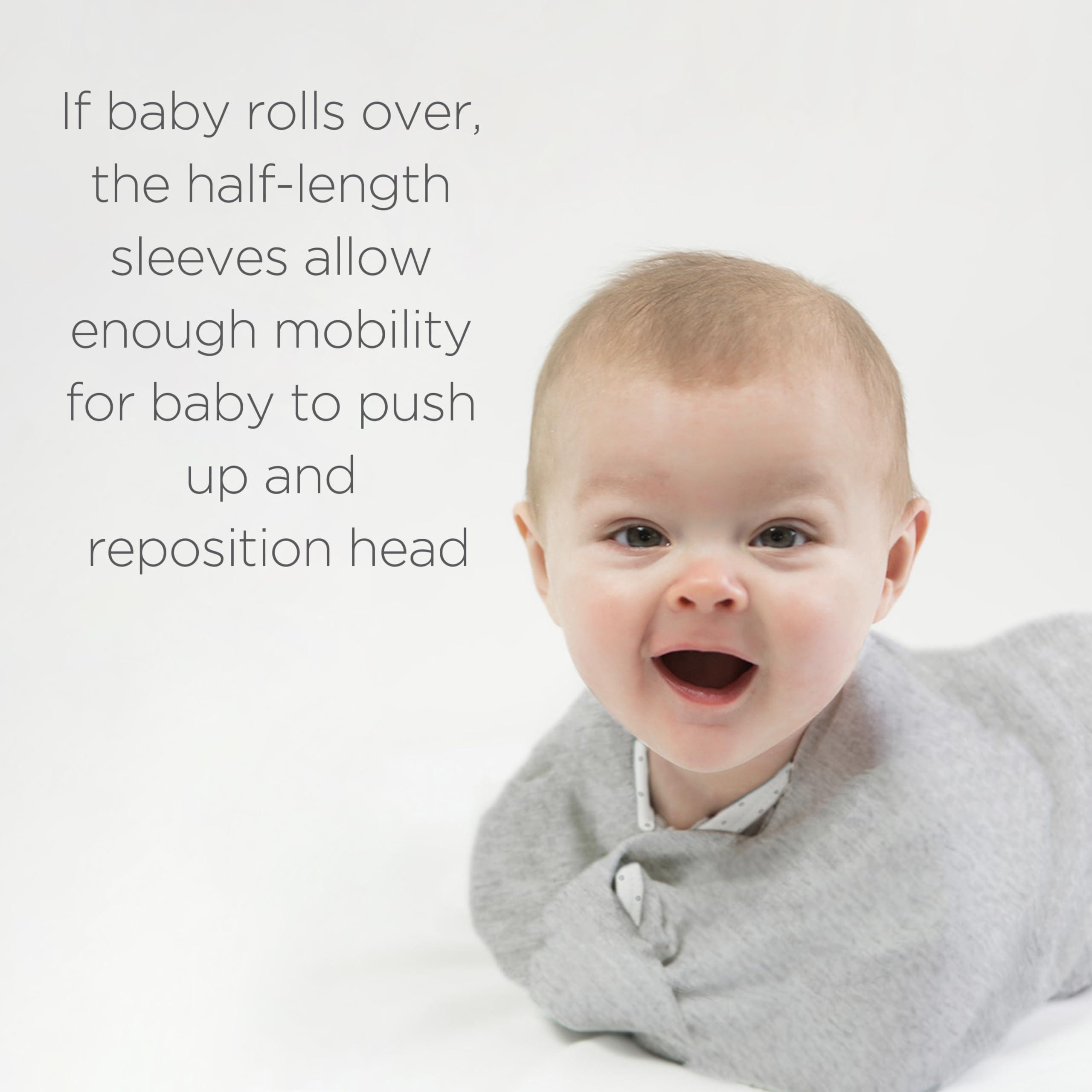 SwaddleDesigns SwaddleDesigns Transitional Swaddle Sack, Arms Up Half-Length Sleeves & Mitten Cuffs, Swaddle for Newborn Transition to Baby Sleep Sack Wearable Blanket, 6-9 mo, 21-24 lb, Watercolor Mountains & Trees