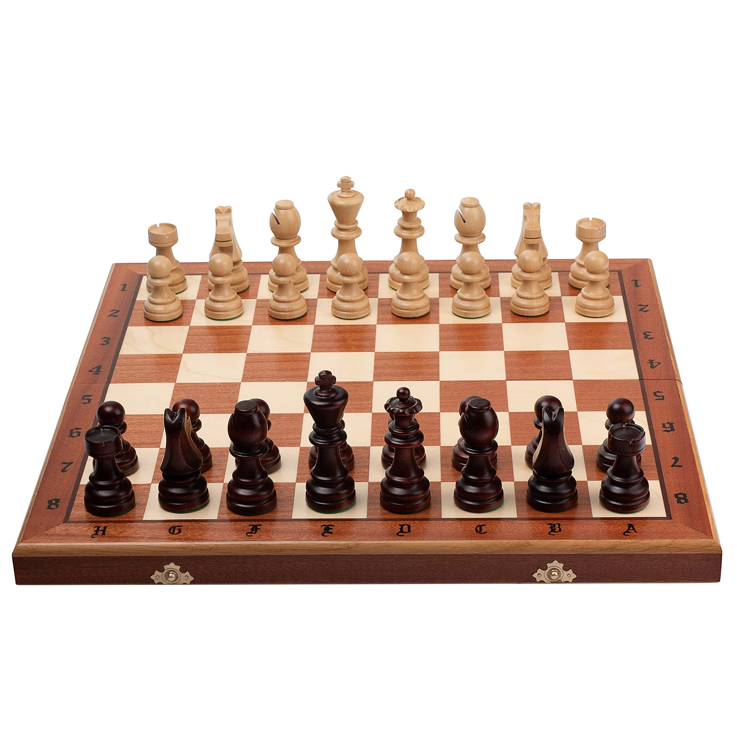 Master of Chess Classic Staunton Chess Set NO.7 | Master of Chess Wooden Chess Set | Handmade Tournament Chess Set Without Chess Table - Wooden Chess Pieces Only