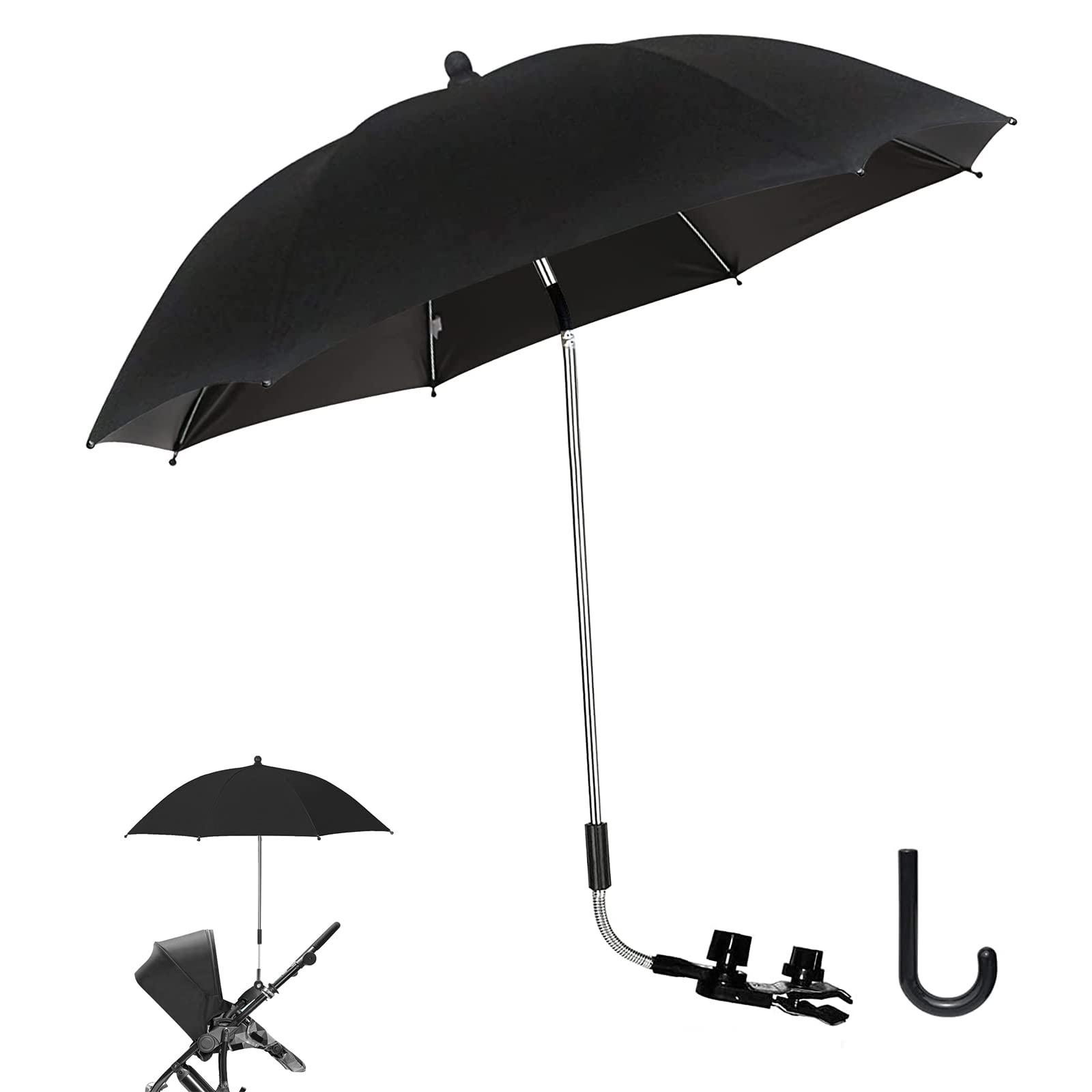 SHITINGRM Pram Parasol for Sun Shade Umbrella for Pushchair Pram Wheelchair Outdoor 50+UV for Prot
