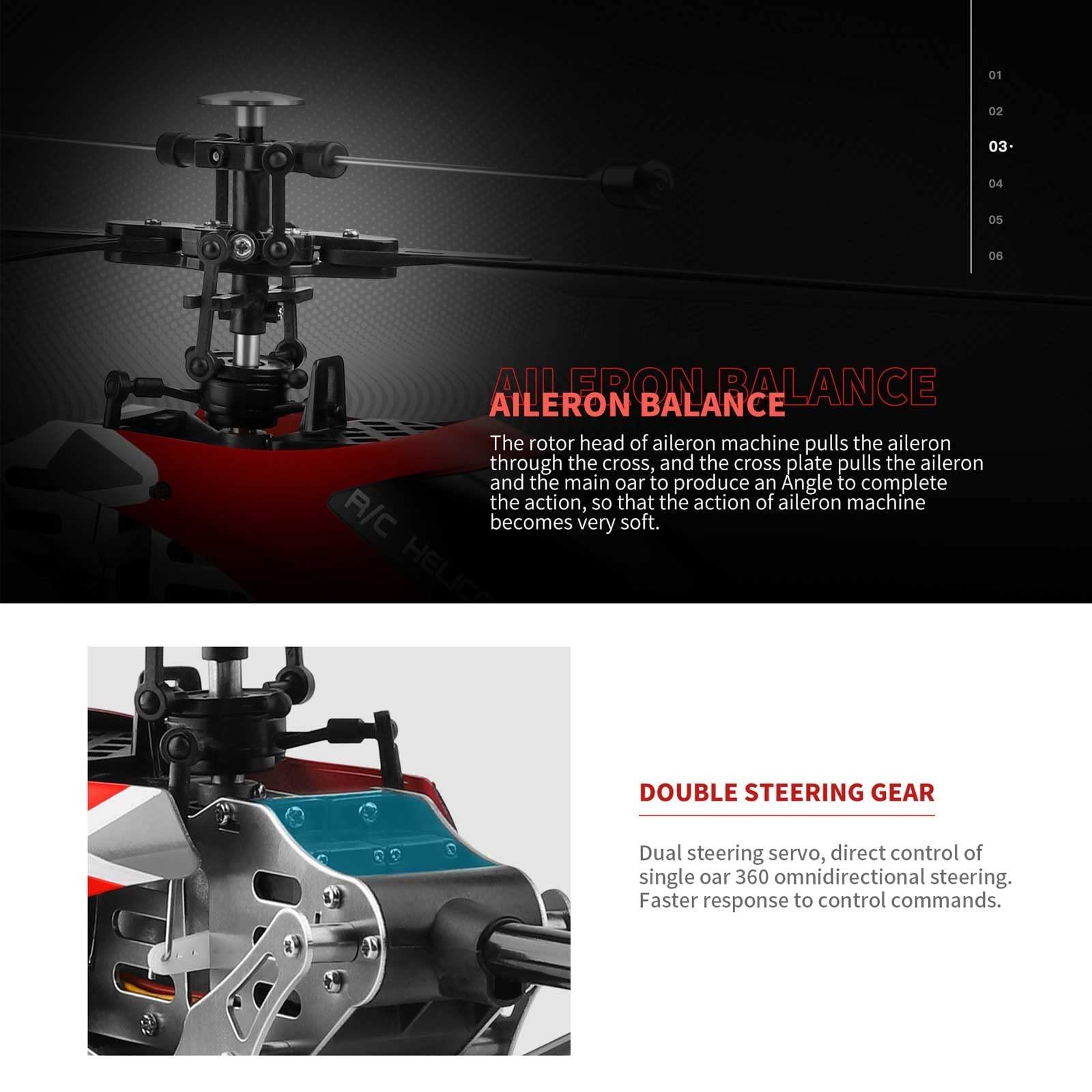 QIYHBVR QIYHBVR Remote Control Helicopters, 4CH RC Helicopter with Altitude Hold for Adults Kids Beginners, 2.4GHz Aircraft Indoor Flying Toy with Gryo, One Key Take Off/Landing