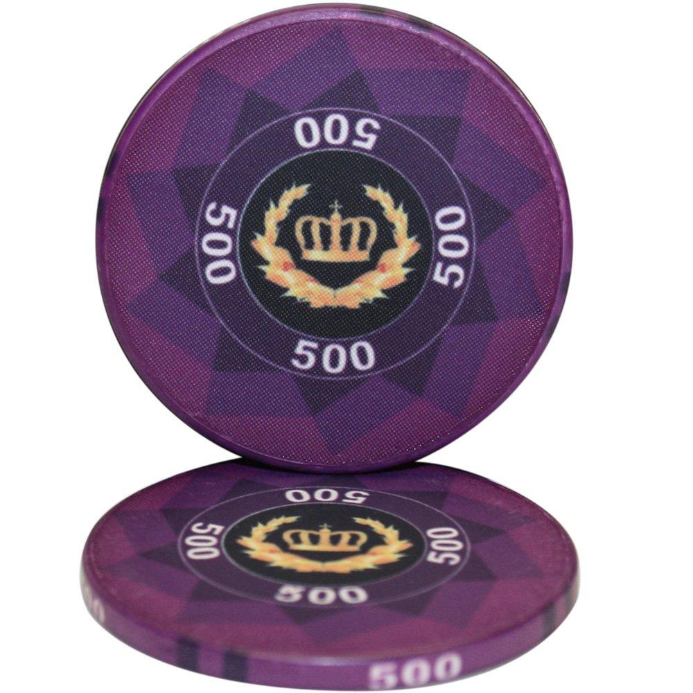 Mrc Poker Laurel Crown 10gm Ceramic Poker Chip Sample Set - 12 New Chips