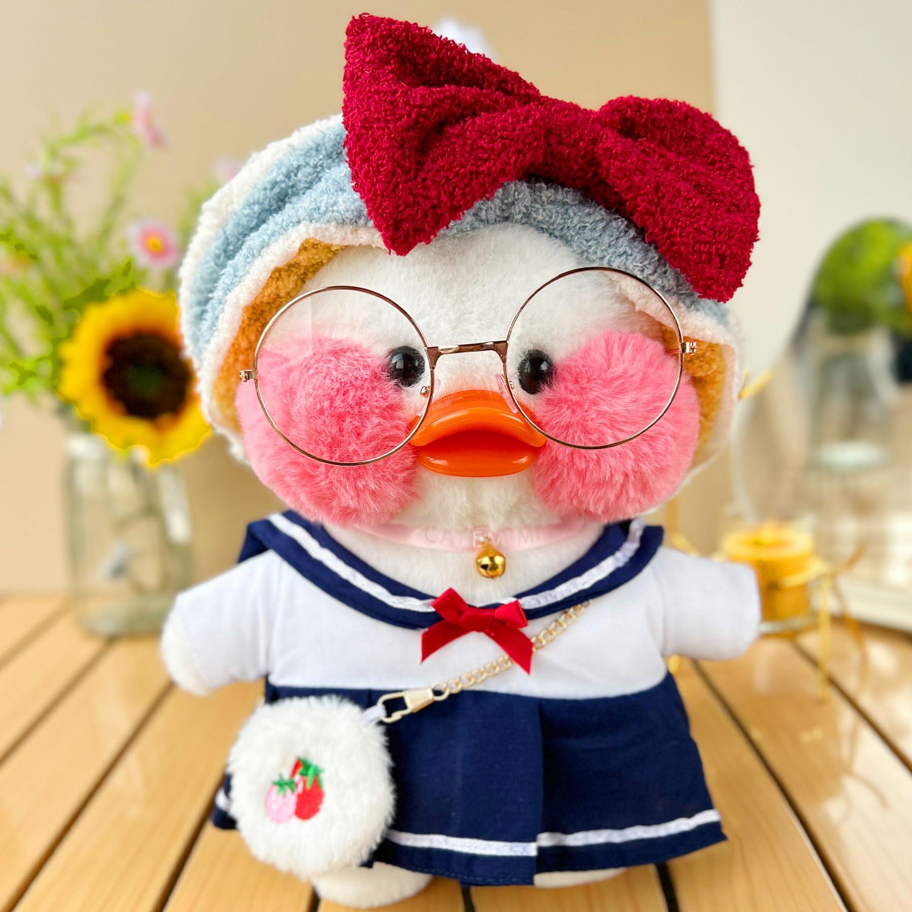 MOMIU MOMIU Duck Plush Clothes/Accessories Sets,11Pcs Duck Stuffed Animal Clothes, Fit 12 in Stufeed Animal Clothes