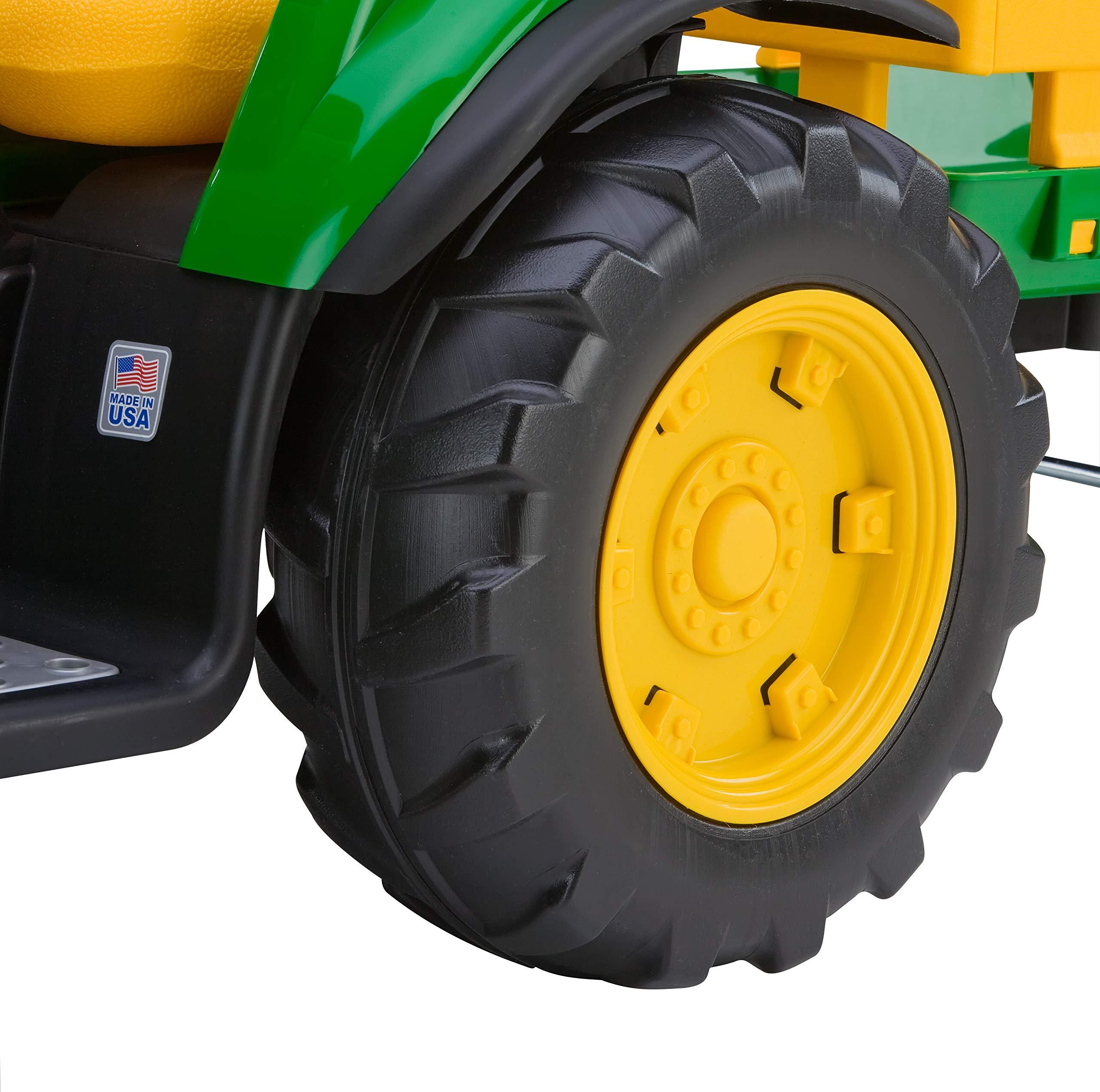 Peg Perego Peg Perego John Deere Ground Force Tractor with Trailer 12 Volt Ride on