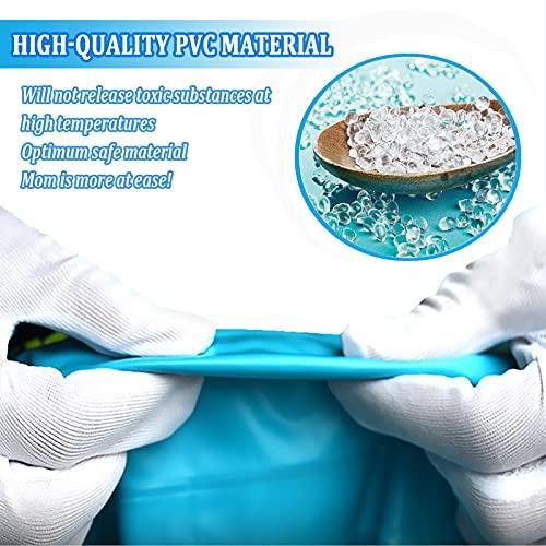 TONGQU TONGQU Paddling Pool for Kids, Rectangle Inflatable Swimming Pool for Kids, Baby Paddling Pool for Garden Backyard Indoor & Outdoor, Easy to Inflate,Ocean,1.1m