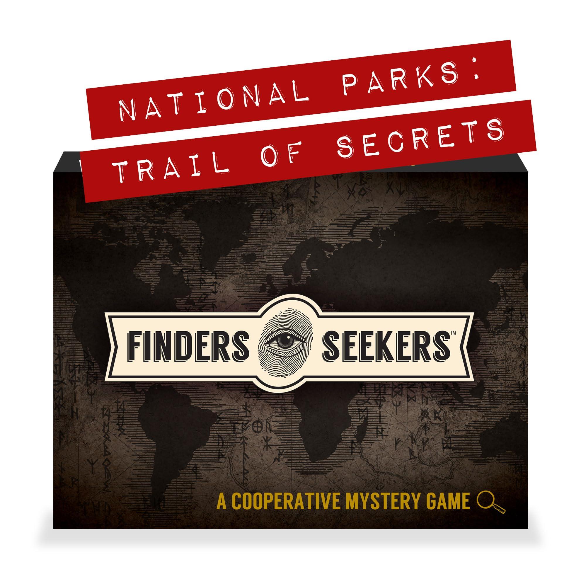 Finders Seekers Finders Seekers Mystery Game | National Parks Trail of Secrets Be a Detective and Investigate an Unsolved case, Puzzle Game Like an Escape Room, for Date Night, Game Night or Solo