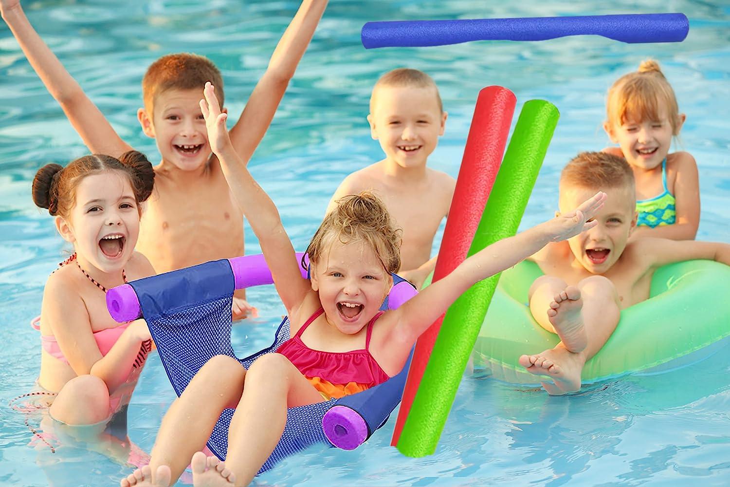 Chochkees Chochkees Floating Pool Noodles Foam Tube, Thick Noodles for Floating, Swimming Pool Accessories, 47 Inches Long (Black, 12-Pack)