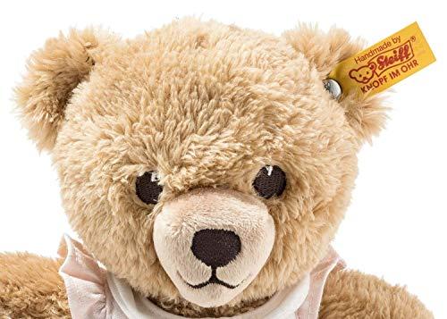 Steiff Steiff Sleep Well Teddy Bear Plush Toy in Pink Pajamas, 9”, Light Brown, Machine Washable (239526)