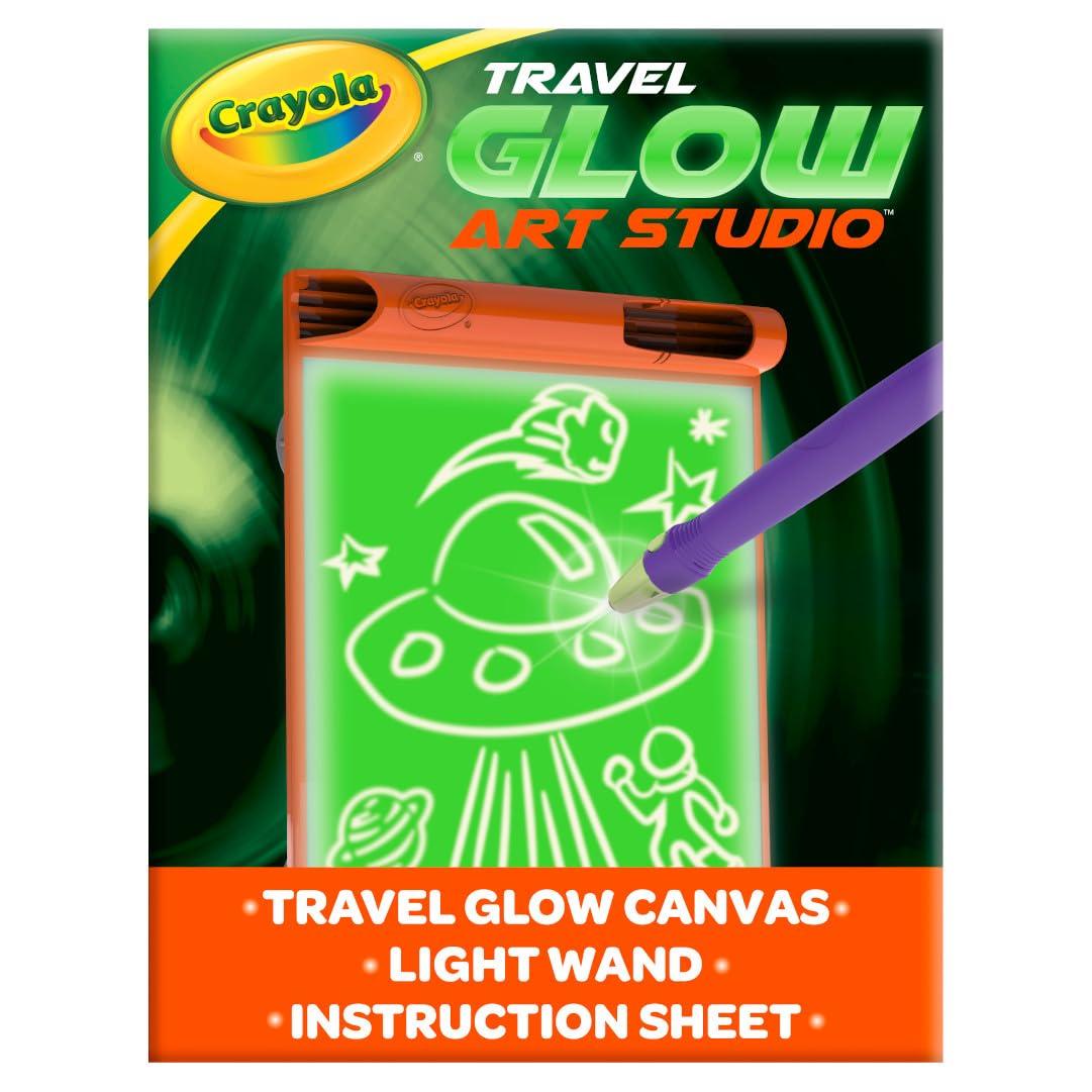 Crayola Crayola Travel Glow Art Studio, Glow in The Dark Toys, Kids Gifts for Girls and Boys, Ages 6, 7, 8, 9