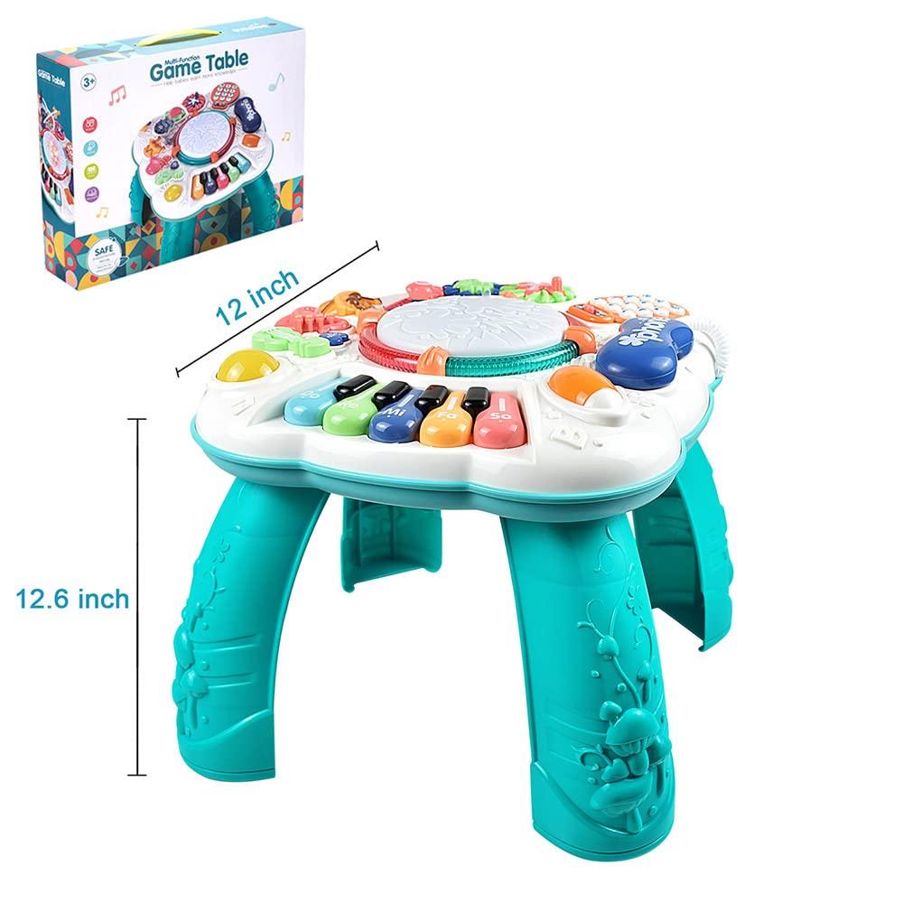 Tuko Tuko Baby Toys 6 to 12 Months,Activity Table Toy for Toddlers (Size: 11.8 x 11.8 x 12.2 inches)