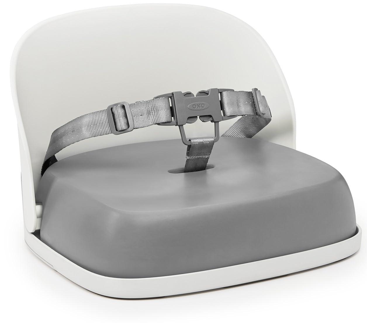 OXO OXO Tot Perch Booster Seat with Straps, Gray & Tot Nest Booster Seat with Removable Cushion