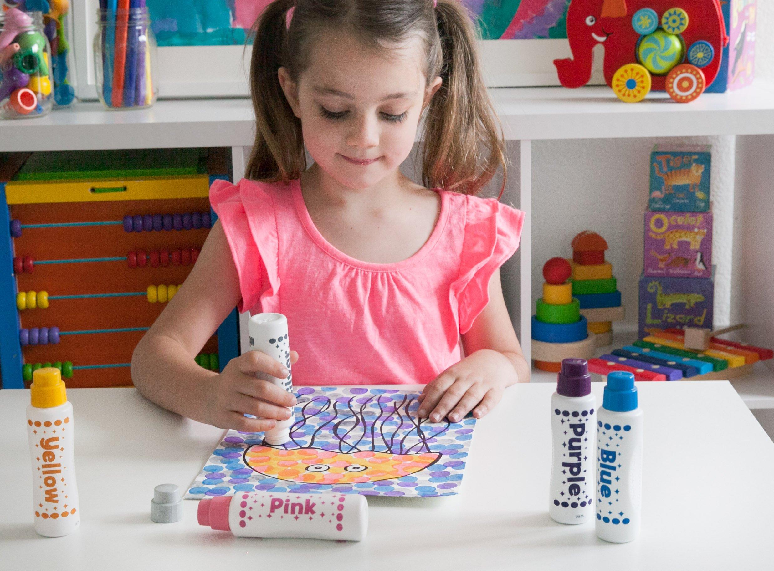 Do.A.Dot Art! Do A Dot Art! Markers 6-Pack Rainbow Washable Paint Markers, The Original Dot Marker, Activity Craft Coloring Supplies for Kids and Toddlers