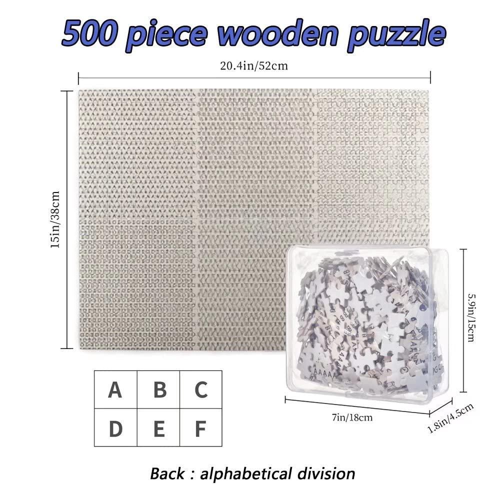Seucaxlp UK Bristol Jigsaw Puzzles 500 Pieces Wooden Puzzle for Adults
