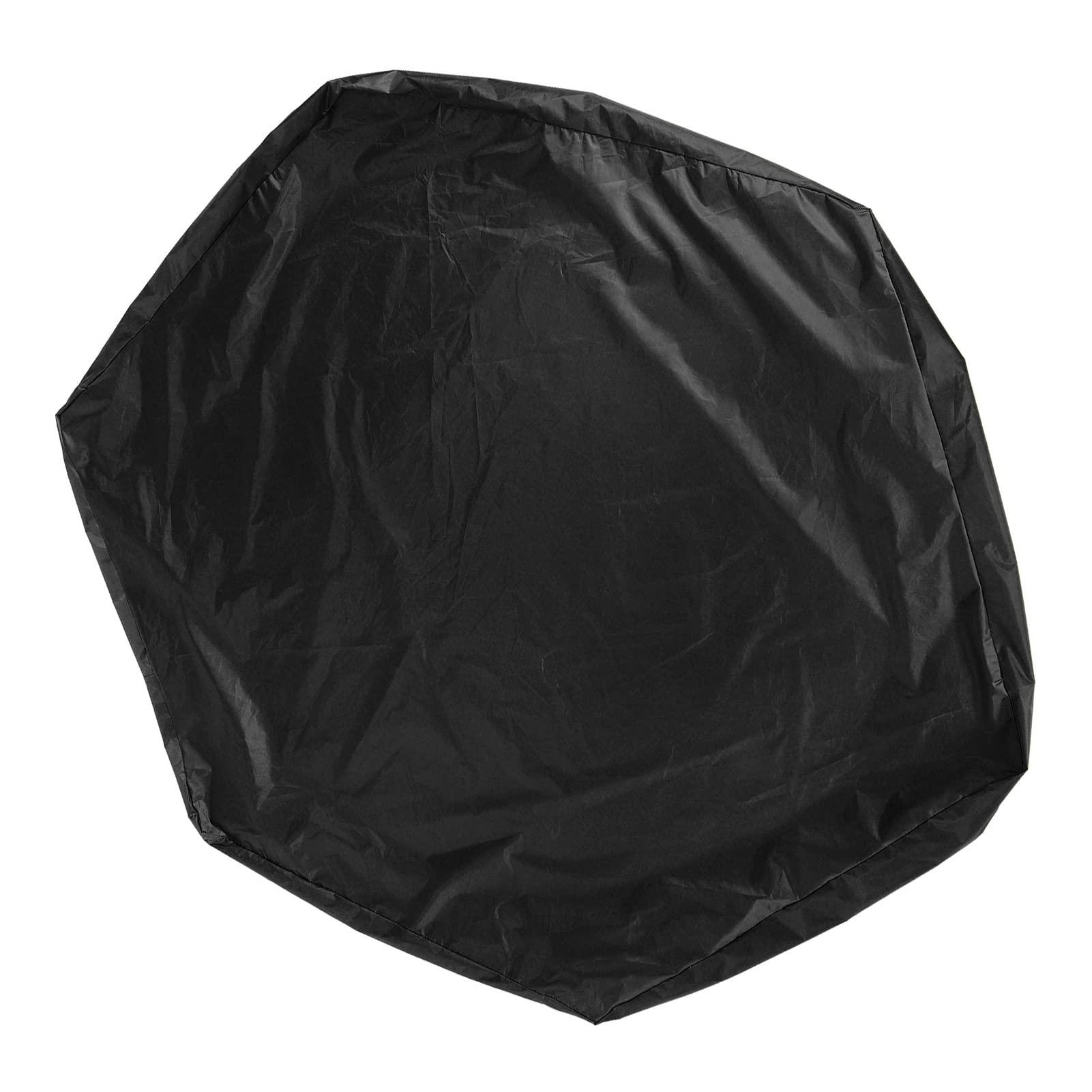 PAOORTS PAOORTS Sandbox Cover, Hexago n Sandpit Sand Toys Cover, Protective Cover for Sandpit Canopy Sand Toys, Waterproof Pool Cover with Drawstring for Outdoor(Black)